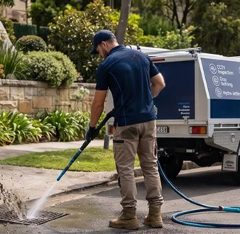 Treating a smelly drain at a Pennant Hills home